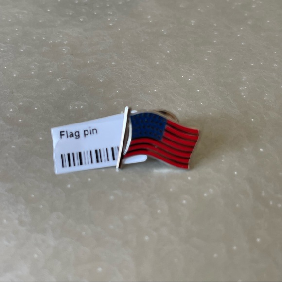 Sterling Silver 925 rhodiumed enameled Flag pin - Picture 10 of 12